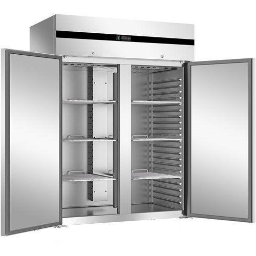 Commercial Stainless Steel Upright Refrigerator Cabinet Double Door 1171L 1347×830×2010mm | Stalwart DA-BLUEINOX202
