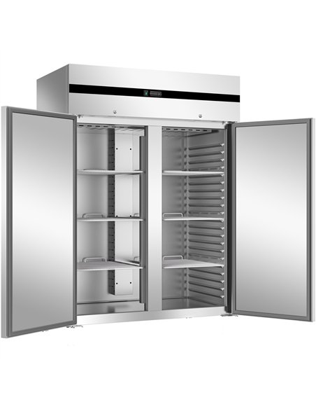 Commercial Stainless Steel Upright Refrigerator Cabinet Double Door 1171L 1347×830×2010mm | Stalwart DA-BLUEINOX202