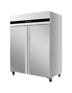 Commercial Stainless Steel Upright Refrigerator Cabinet Double Door 1171L 1347×830×2010mm | Stalwart DA-BLUEINOX202 2
