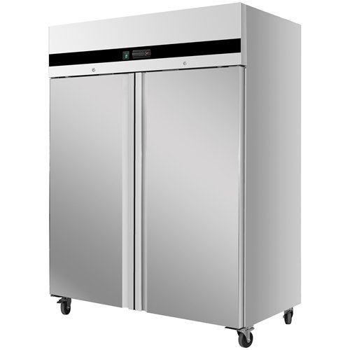 Commercial Stainless Steel Upright Refrigerator Cabinet Double Door 1171L 1347×830×2010mm | Stalwart DA-BLUEINOX202