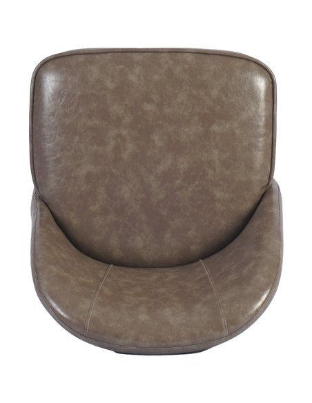 Taupe Upholstered Dining Chair with Black Metal Frame 490×600×830mm | Stalwart DA-TJG201