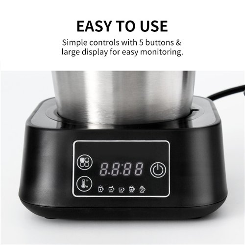 Commercial Electric Multifunction Milk Frother 500W Stainless Steel | Stalwart DA-MF0901