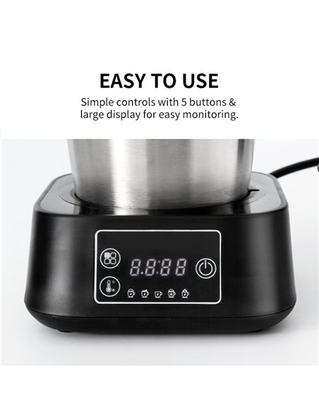 Commercial Electric Multifunction Milk Frother 500W Stainless Steel | Stalwart DA-MF0901