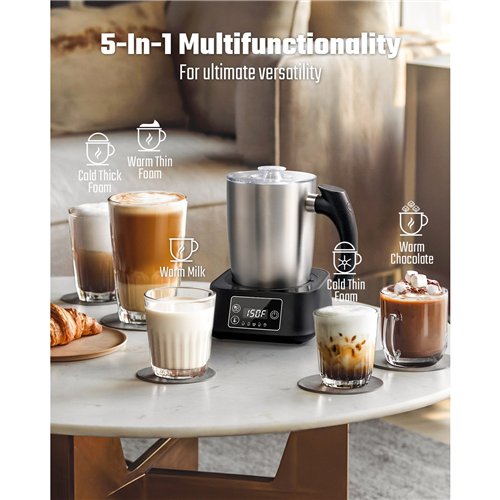 Commercial Electric Multifunction Milk Frother 500W Stainless Steel | Stalwart DA-MF0901