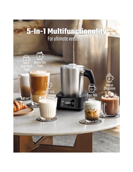 Commercial Electric Multifunction Milk Frother 500W Stainless Steel | Stalwart DA-MF0901