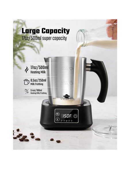 Commercial Electric Multifunction Milk Frother 500W Stainless Steel | Stalwart DA-MF0901
