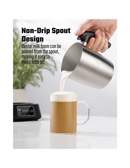 Commercial Electric Multifunction Milk Frother 500W Stainless Steel | Stalwart DA-MF0901