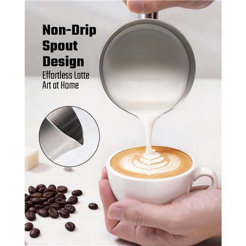 Commercial Electric Multifunction Milk Frother 500W Stainless Steel | Stalwart DA-MF0901