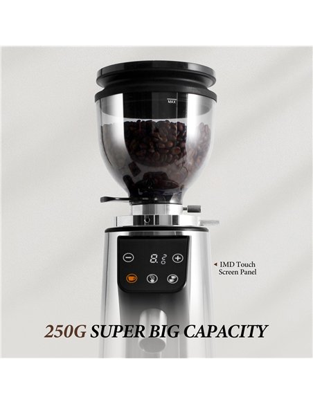 Commercial Electric Conical Burr Coffee Grinder 150W with 245g Bean Hopper | Stalwart DA-BDCG308