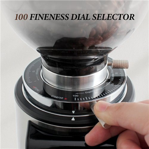 Commercial Electric Conical Burr Coffee Grinder 150W with 245g Bean Hopper | Stalwart DA-BDCG308