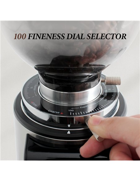 Commercial Electric Conical Burr Coffee Grinder 150W with 245g Bean Hopper | Stalwart DA-BDCG308