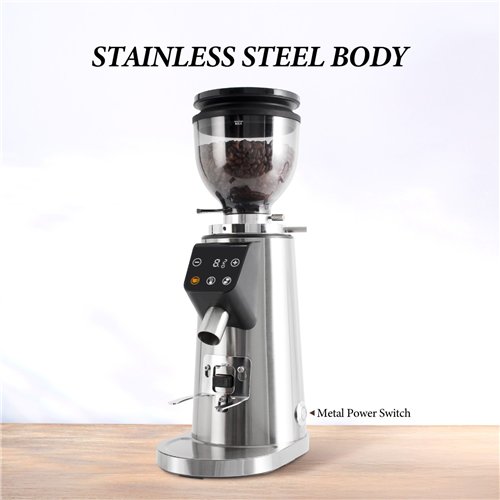 Commercial Electric Conical Burr Coffee Grinder 150W with 245g Bean Hopper | Stalwart DA-BDCG308