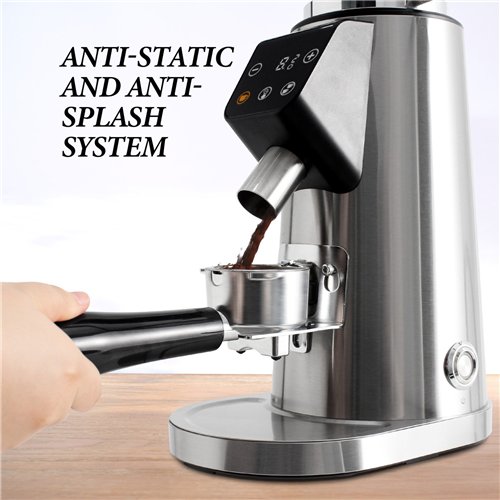 Commercial Electric Conical Burr Coffee Grinder 150W with 245g Bean Hopper | Stalwart DA-BDCG308