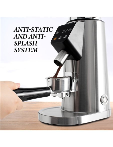 Commercial Electric Conical Burr Coffee Grinder 150W with 245g Bean Hopper | Stalwart DA-BDCG308