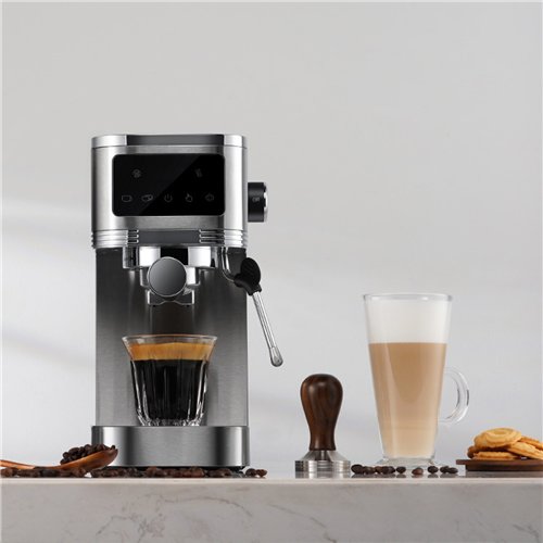 Commercial Espresso Coffee Machine 1350W 20 Bar Stainless Steel | Stalwart DA-CM1661