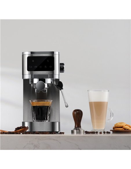 Commercial Espresso Coffee Machine 1350W 20 Bar Stainless Steel | Stalwart DA-CM1661