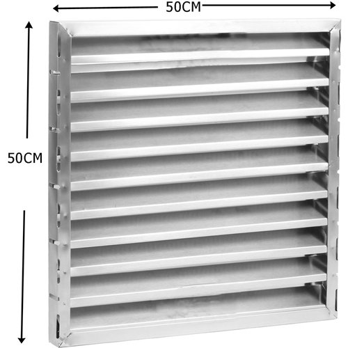 Commercial Stainless Steel Canopy Hood 1000×1000×350mm with 2 x 500×500mm Filters | Stalwart DA-CH1010S
