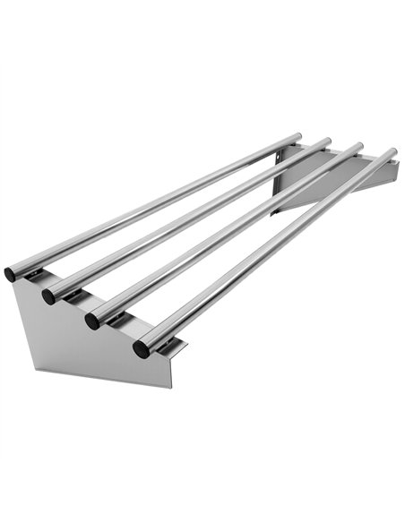 Commercial Stainless Steel Wall Mounted Rack 600×300×230mm 4 Tube | Stalwart DA-RTW130060