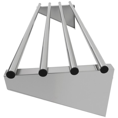 Commercial Stainless Steel Wall Mounted Rack 800×300×230mm 4 Tube | Stalwart DA-RTW130080