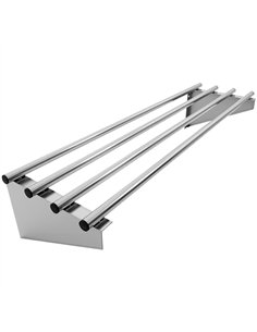 Commercial Stainless Steel Wall Mounted Rack 1000×300×230mm 4 Tube | Stalwart DA-RTW130100
