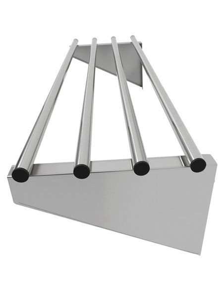Commercial Stainless Steel Wall Mounted Rack 1000×300×230mm 4 Tube | Stalwart DA-RTW130100