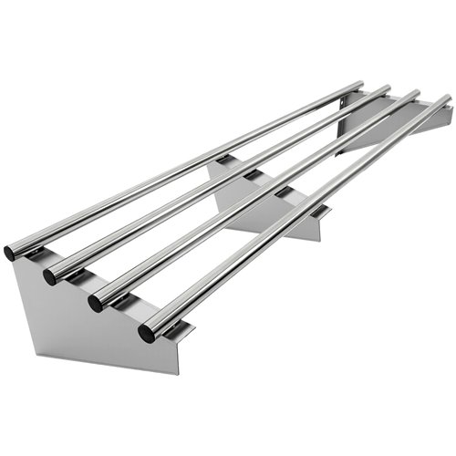 Commercial Stainless Steel Wall Mounted Rack 1400×300×230mm 4 Tube | Stalwart DA-RTW130140