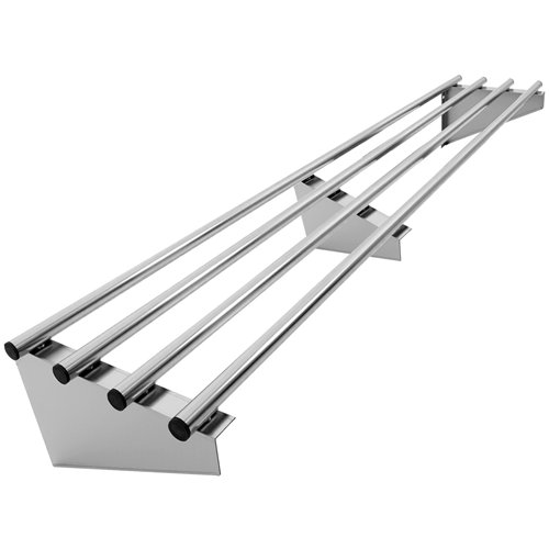 Commercial Stainless Steel Wall Mounted Rack 2000×300×230mm 4 Tube | Stalwart DA-RTW130200