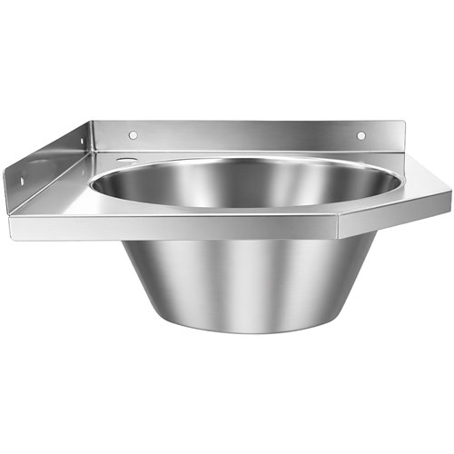 Corner Wall Mounted Hand Wash Sink with 40mm Backsplash | Stalwart DA-WBR50A
