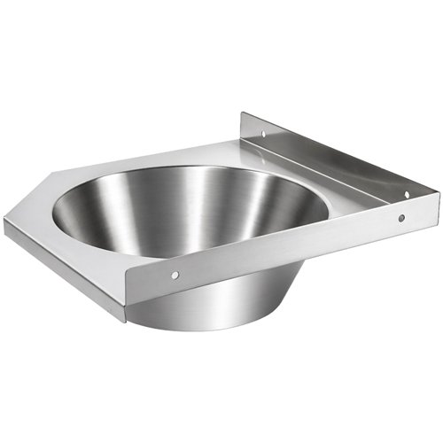Corner Wall Mounted Hand Wash Sink with 40mm Backsplash | Stalwart DA-WBR50A