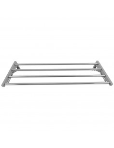 Commercial Foldable Stainless Steel Wall Mounted Rack Shelf 600×300×230mm 4 Tube | Stalwart DA-TRW50630