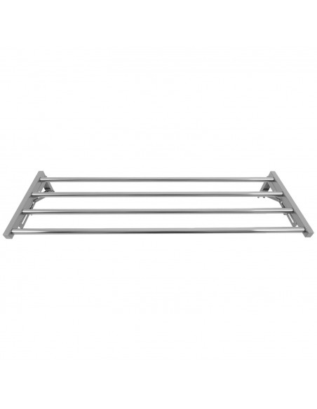 Commercial Foldable Stainless Steel Wall Mounted Rack Shelf 800×300×230mm 4 Tube | Stalwart DA-TRW50830