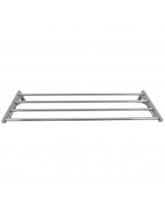 Commercial Foldable Stainless Steel Wall Mounted Rack Shelf 1200×300×230mm 4 Tube | Stalwart DA-TRW51230