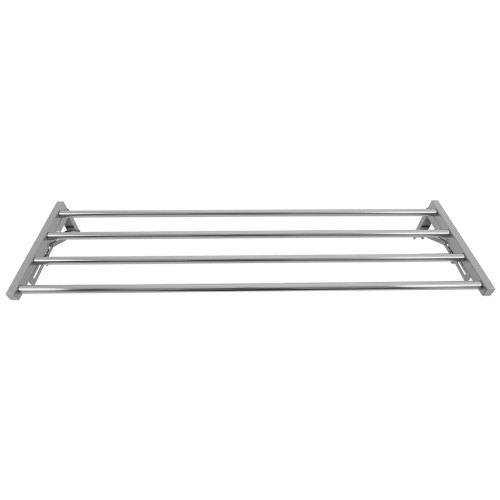 Commercial Foldable Stainless Steel Wall Mounted Rack Shelf 1400×300×230mm 4 Tube | Stalwart DA-TRW51430