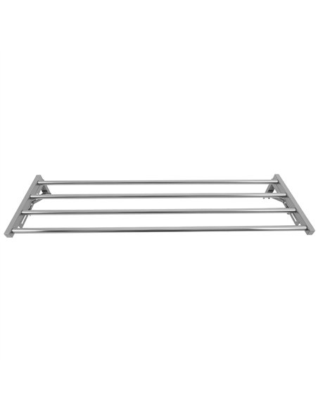 Commercial Foldable Stainless Steel Wall Mounted Rack Shelf 1400×300×230mm 4 Tube | Stalwart DA-TRW51430