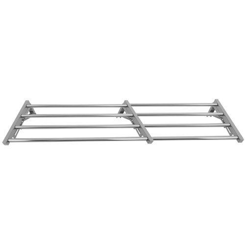 Commercial Foldable Stainless Steel Wall Mounted Rack Shelf 1600×300×230mm 4 Tube | Stalwart DA-TRW51630
