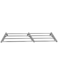 Commercial Foldable Stainless Steel Wall Mounted Rack Shelf 1800×300×230mm 4 Tube | Stalwart DA-TRW51830