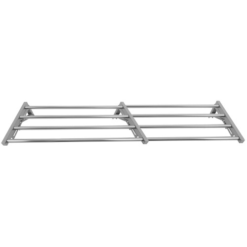 Commercial Foldable Stainless Steel Wall Mounted Rack Shelf 1800×300×230mm 4 Tube | Stalwart DA-TRW51830