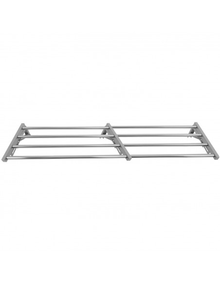 Commercial Foldable Stainless Steel Wall Mounted Rack Shelf 2000×300×230mm 4 Tube | Stalwart DA-TRW52030