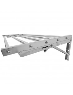 Commercial Foldable Stainless Steel Wall Mounted Rack Shelf 600×400×230mm 5 Tube | Stalwart DA-TRW50640 2