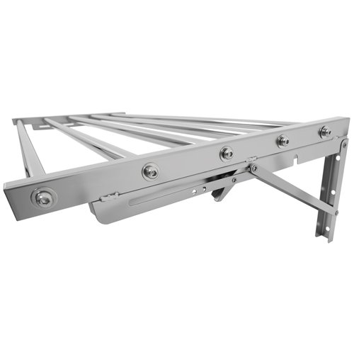 Commercial Foldable Stainless Steel Wall Mounted Rack Shelf 800×400×230mm 5 Tube | Stalwart DA-TRW50840