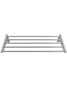 Commercial Foldable Stainless Steel Wall Mounted Rack Shelf 1000×400×230mm 5 Tube | Stalwart DA-TRW51040