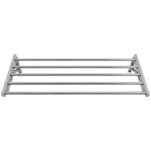 Commercial Foldable Stainless Steel Wall Mounted Rack Shelf 1000×400×230mm 5 Tube | Stalwart DA-TRW51040