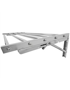 Commercial Foldable Stainless Steel Wall Mounted Rack Shelf 1000×400×230mm 5 Tube | Stalwart DA-TRW51040 2
