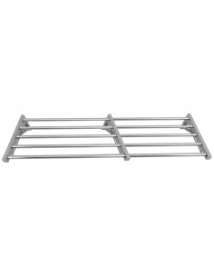 Commercial Foldable Stainless Steel Wall Mounted Rack Shelf 1600×400×230mm 5 Tube | Stalwart DA-TRW51640