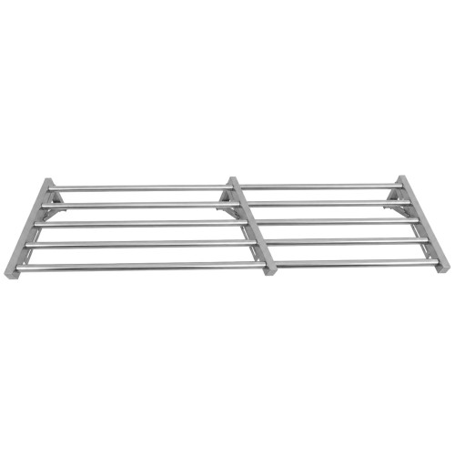 Commercial Foldable Stainless Steel Wall Mounted Rack Shelf 1600×400×230mm 5 Tube | Stalwart DA-TRW51640
