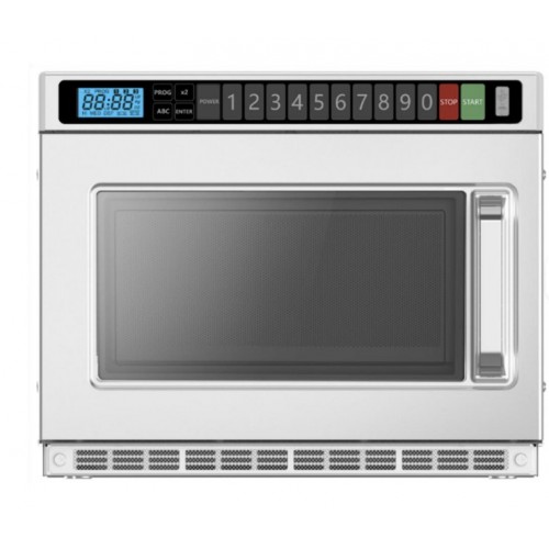 Commercial Microwave 1800W Oven 18L Flatbed Full Stainless Steel 515×338×420mm
