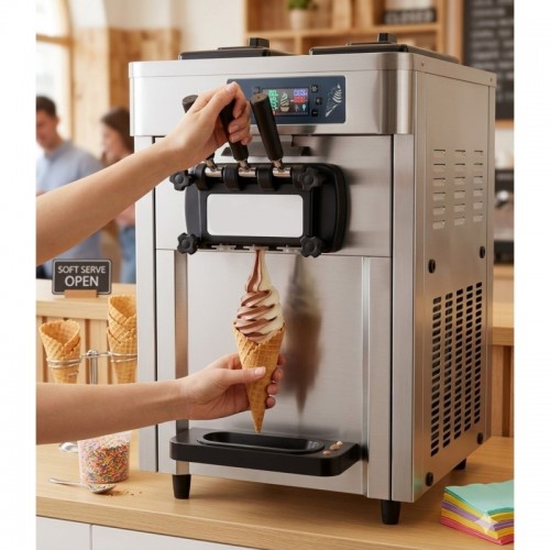 Commercial Countertop Soft Ice Cream...