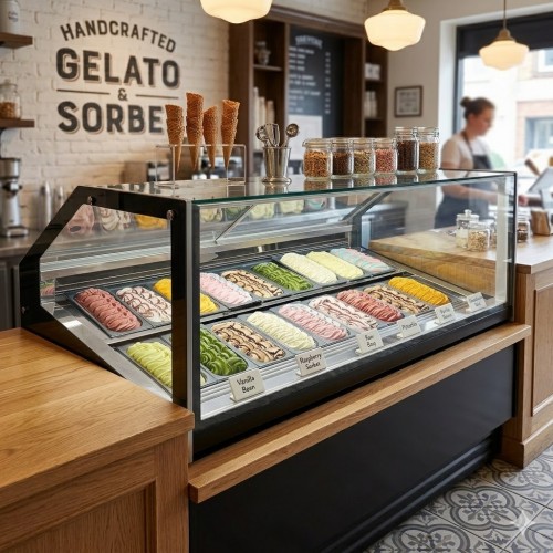 Commercial Ice Cream Display Freezer...
