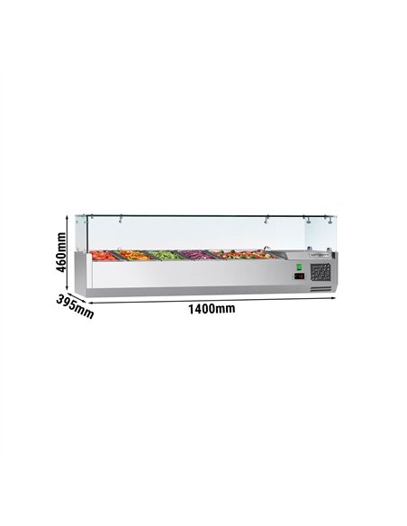 Countertop Prep Well / Refrigerated Topping Unit ECO - 1400x395mm - 6x GN 1/3