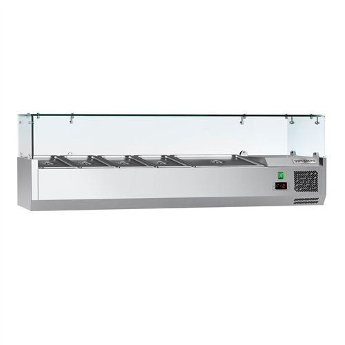 Countertop Prep Well / Refrigerated Topping Unit ECO - 1400x395mm - 6x GN 1/3